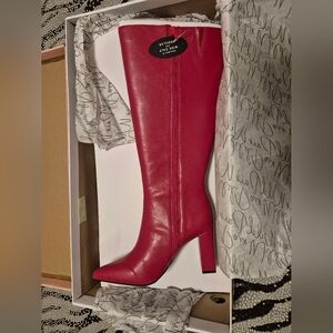 Wild Pair Red Heeled Boots